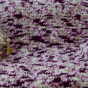 EASY CROCHET Plum Dandy Chunky Throw Pdf Pattern