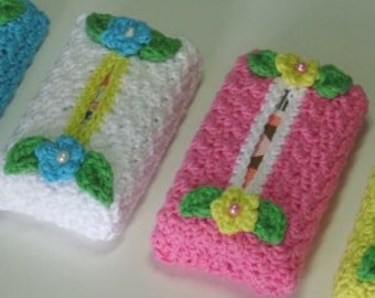 Crochet Springtime Pocket Tissue Cover Pattern PDF