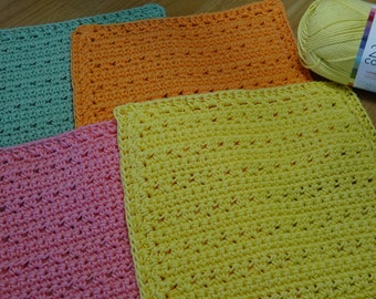 EASY CROCHET Grandma's Favorite Dishcloth PDF Pattern Download