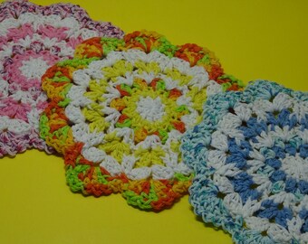 EASY CROCHET Shell Dishcloth Pattern PDF