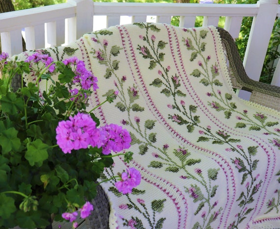 Cross-Stitch Crochet Afghan Patterns - Crossed Double Crochet Afghan