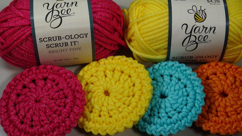 Crochet Super Quick and Easy Dish Scrubby Pattern Pdf imagem 1