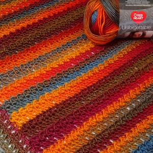 Quick and Easy Fall Sunrise Shawl Pattern PDF