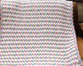 Easy Crochet Spring Time Blanket Pattern Download PDF