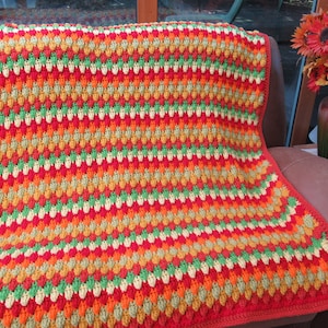 Autumn Leaves Crochet Blanket Pattern PDF Download