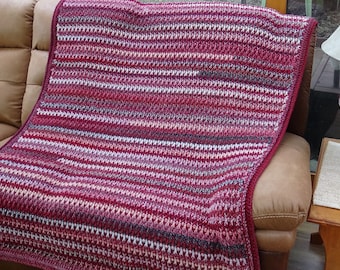 Berry Easy Crochet Blanket PDF Download Pattern