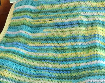 Crochet Super Easy Colorfusion Afghan / Blanket Pattern PDF