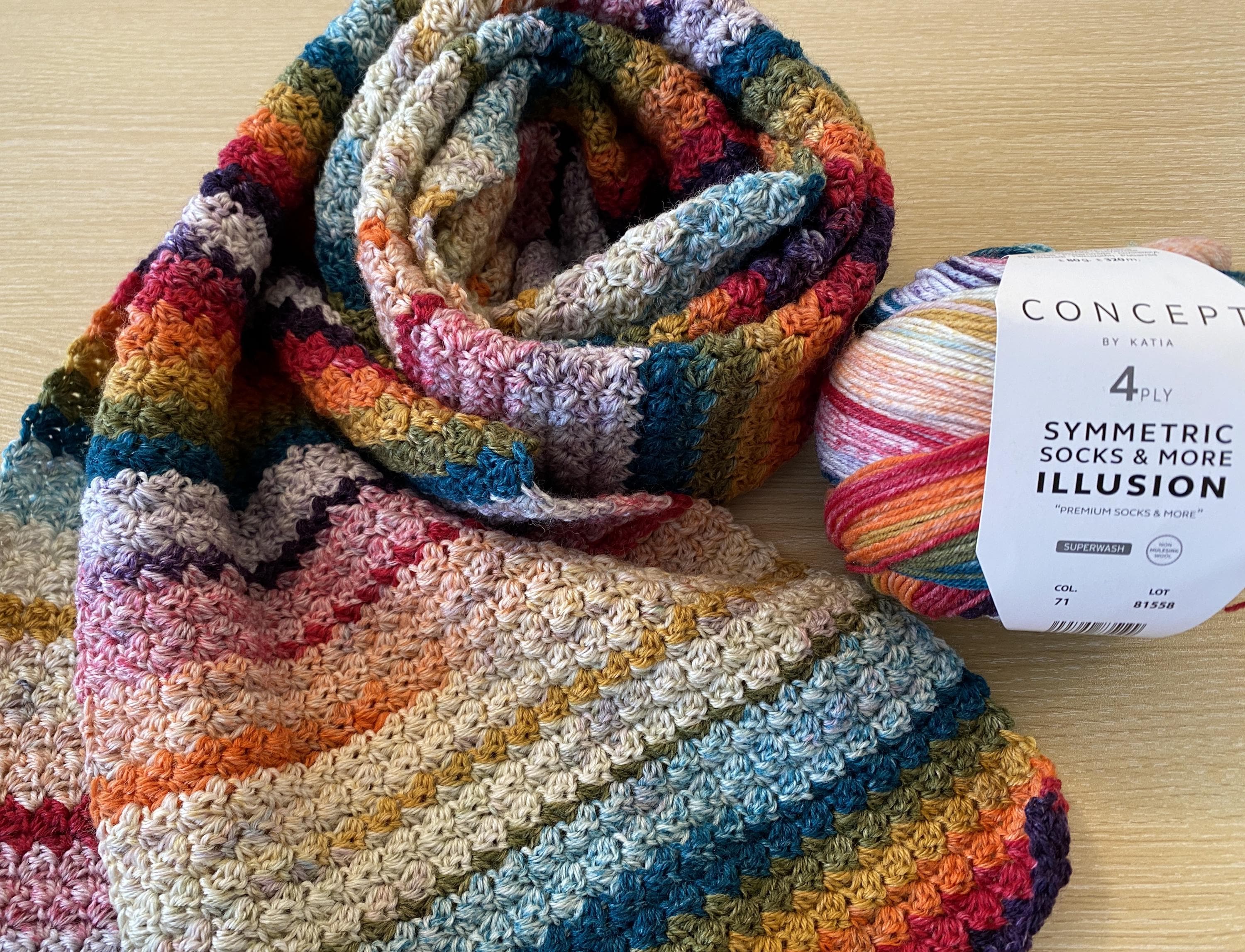 40 Rainbow Crochet Patterns to Brighten Home Decor, Gifts, and Everyday Accessories 34 Rainbow Fusion Crochet Scarf