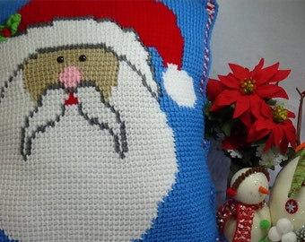 Crocheted Santa Pillow Pattern