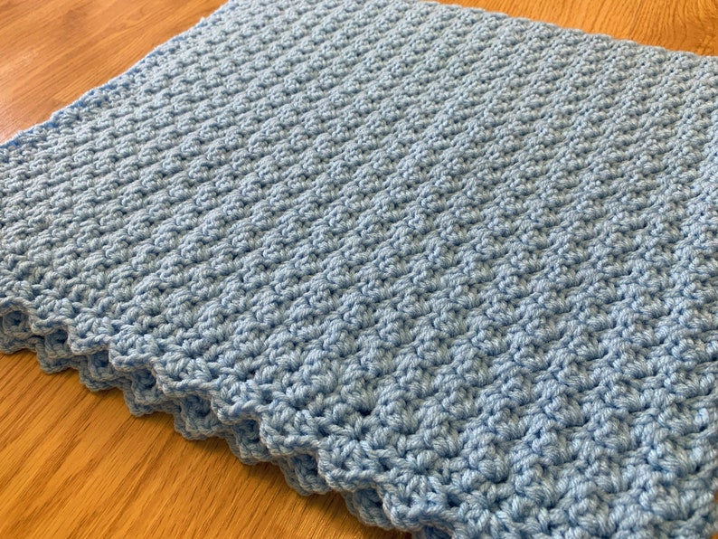 One Skein Baby Blanket Crochet Pattern PDF Download image 1