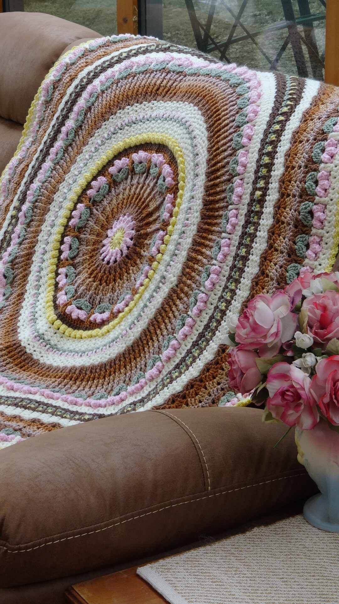 Flowers in the Sand Crochet Throw PDF Pattern Download - Etsy