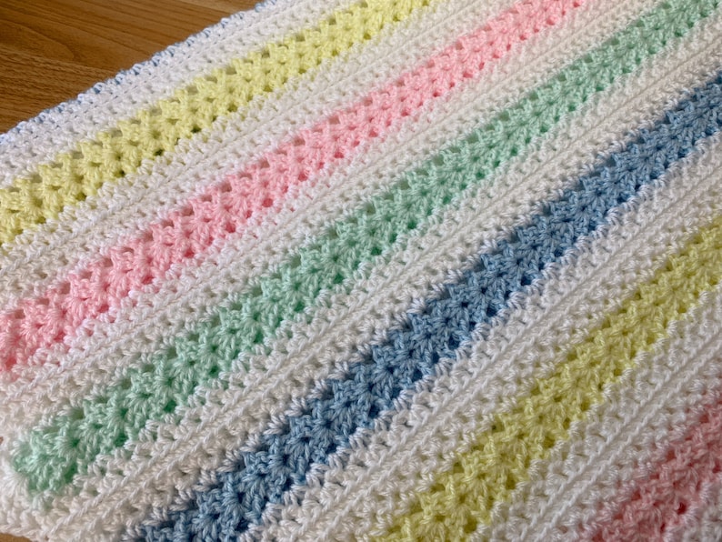 CROCHET Sweetie Pie Baby Blanket PDF Pattern image 1