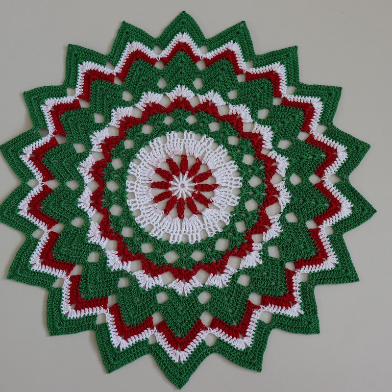 Snowflake Crochet Doily - Etsy UK