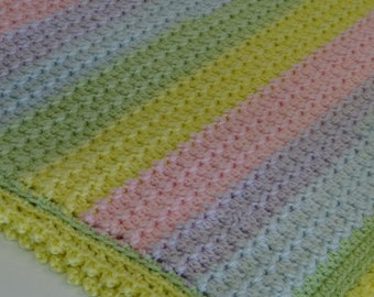 Lollipop Baby Afghan / Blanket Crochet Pattern PDF