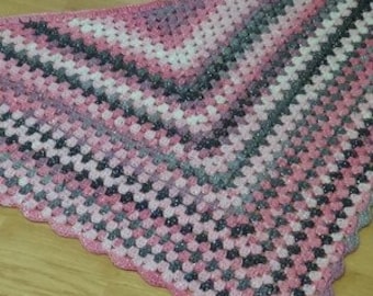 Glitz and Glamour Granny Triangle Shawl Pattern PDF