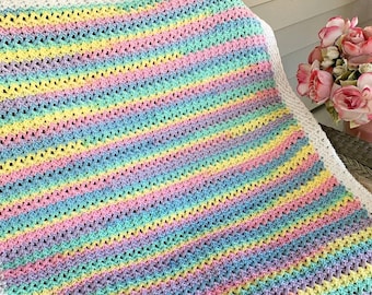 Sundance Baby Afghan Pattern PDF   Easy to make!!