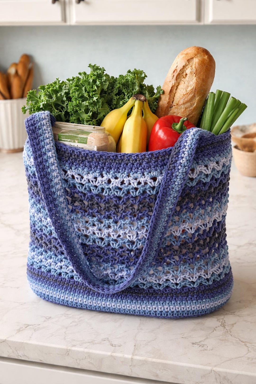 Easy Crochet Every Day Market Tote Bag - Etsy