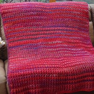 Easy Crochet  Blaze Blanket pdf pattern