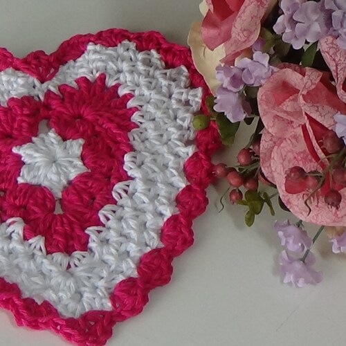 EASY CROCHET Shell Dishcloth Pattern PDF Etsy