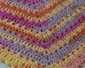 Beautiful Tropical Breeze Crochet Shawl PATTERN PDF