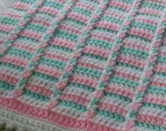 Easy Crochet Baby's First Christmas Afghan / Blanket PATTERN Pdf