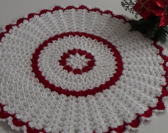 Easy Crochet Christmas Lace Doily Pattern PDF