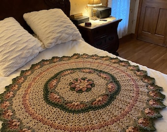 Modèle de couverture au crochet avec étoile victorienne à télécharger en anglais uniquement