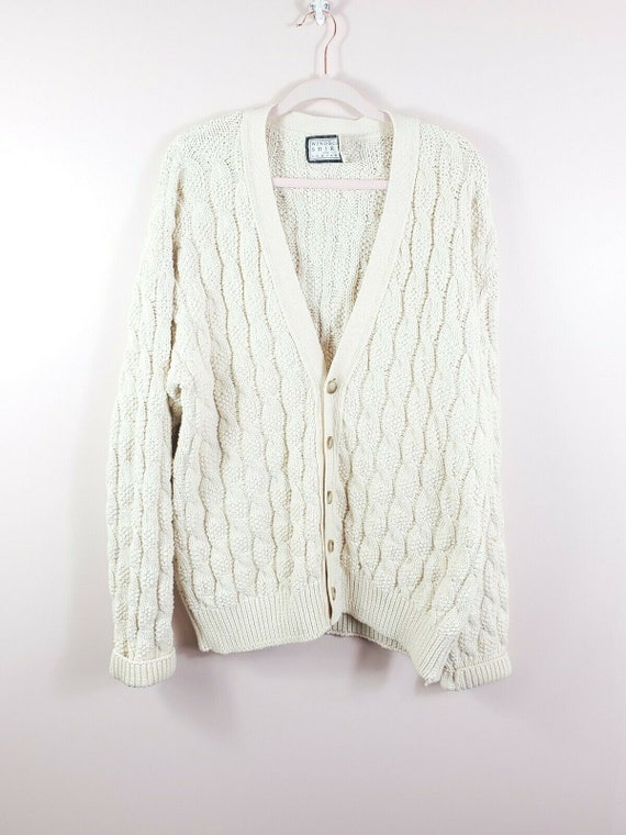 VTG Windsor Shirt Co. oversized chunky knit aran b