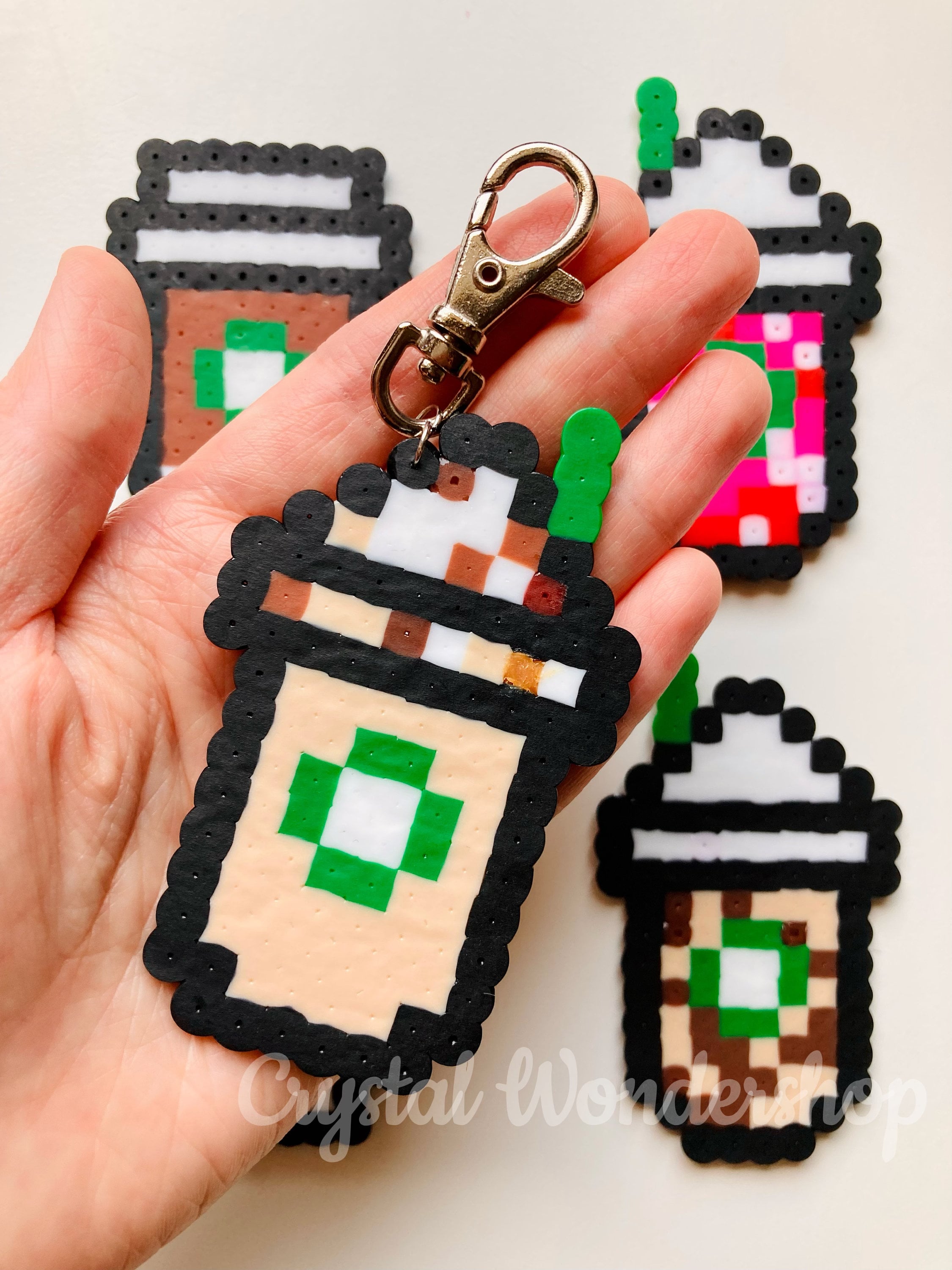 Starbucks Coffee Drinks Pixel Art Keychain/magnet - Etsy Israel
