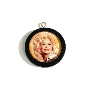 Dolly Parton // interchangeable pendant // gift for her // gift for him // music