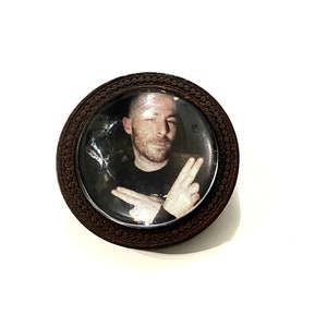 Alchemist badge // hip hop // music // brooch // accessory // Gift for her // Gift for him
