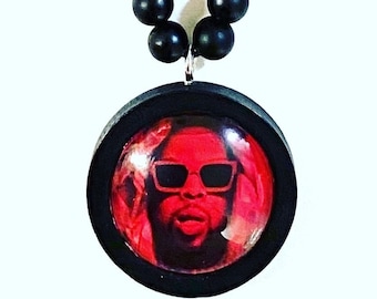 Westside Gunn pendant with beaded necklace // Griselda Records // Gift for Him // Gift for Her // hip hop // music // Fly God