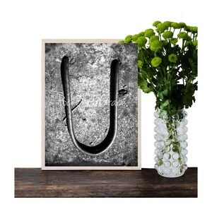 LETRA U / Fotografía de letras del alfabeto / Arte de nombre de familia personalizado / Fotos individuales sin marco / Regalo de boda / Regalo de agente inmobiliario / Regalo de bebé