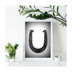 LETRA U / Fotografía de letras del alfabeto / Arte de nombre de familia personalizado / Fotos individuales sin marco / Regalo de boda / Regalo de agente inmobiliario / Regalo de bebé