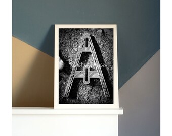 LETTER A | Alphabet Letter Photography | Custom Artwork | Art Print | Wedding Gift | Realtor Gift | Baby Gift