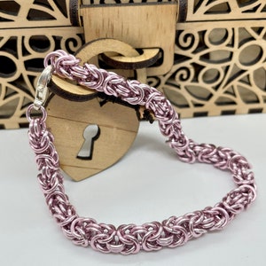 Colorful Aluminum Byzantine Chainmail Bracelet