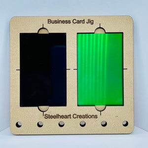2 Slot Business Card Jig For Laser Engraving