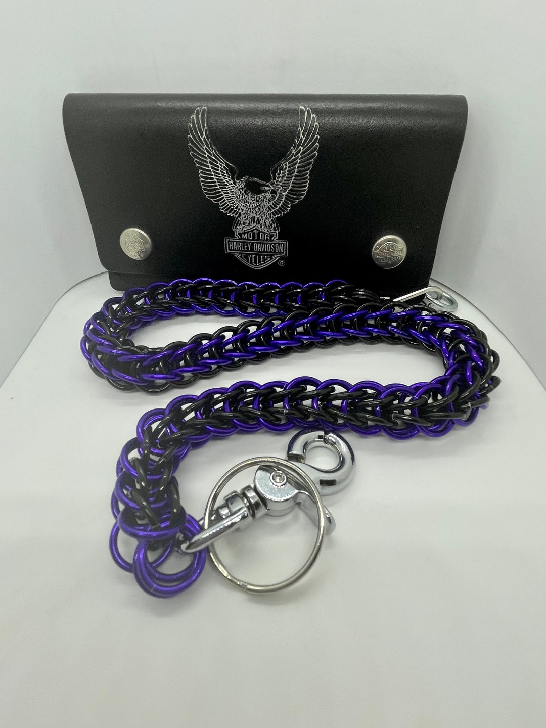 Full Persian Wallet Chain Wallet Security Chain Black and Etsy