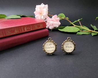 Scarlett ~ Rhett Earrings ~ Gone With The Wind ~ Rhett ~