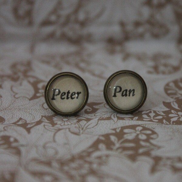 Peter Pan Earrings ~ Neverland ~ Captain Hook ~ J. M. Barrie ~