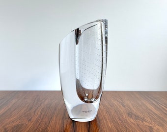 Kosta Boda Clear Sydney Art Glass Vase Designed by Göran Wärff