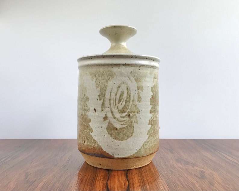 Paul Pressburger Vintage Studio Pottery Lidded Jar image 1