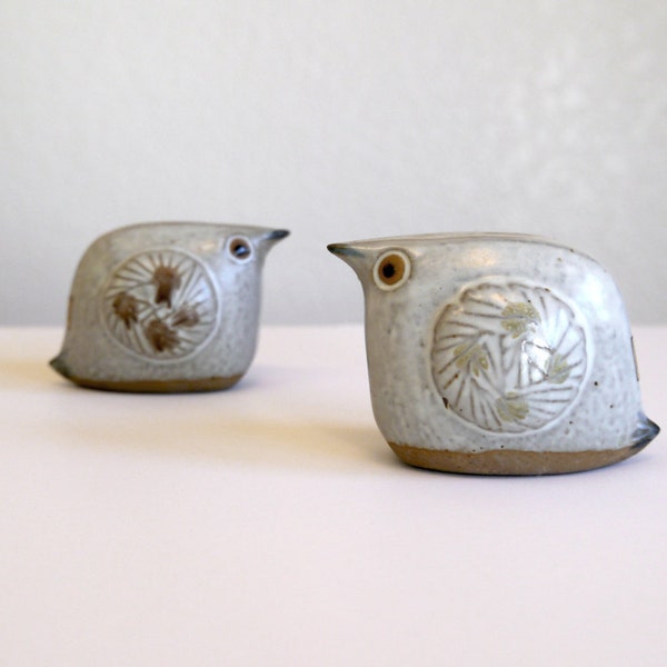 Vintage Modern Ceramic Bird Salt and Pepper Shakers by Fitz & Floyd