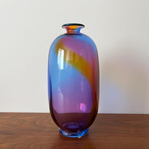 希少スウェーデンTransjö Hytta ガラス花瓶 Ocean JRサイン有 Transjo Art Glass - Etsy