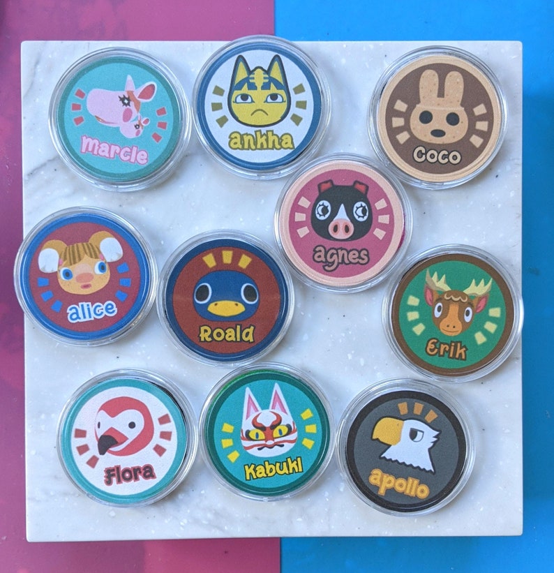 Pre-made Animal Crossing Amiibo Coins | Etsy