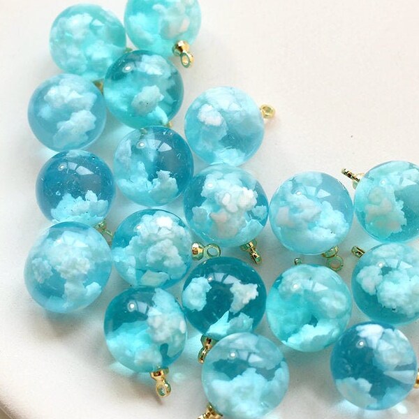 Resin Ball Pendant Etsy