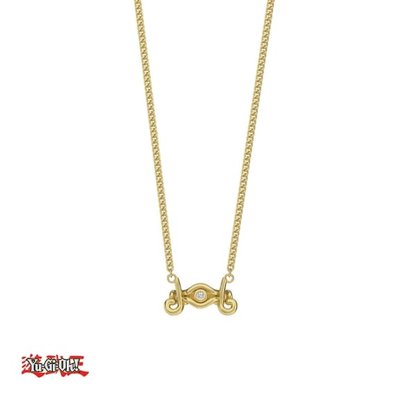 yugioh card necklace Yu-Gi-Oh inspired hard enamel Kaiba AishaVoya Creations Summon the power of the Yu Yu-Gi-Oh! - Millennium Necklace -