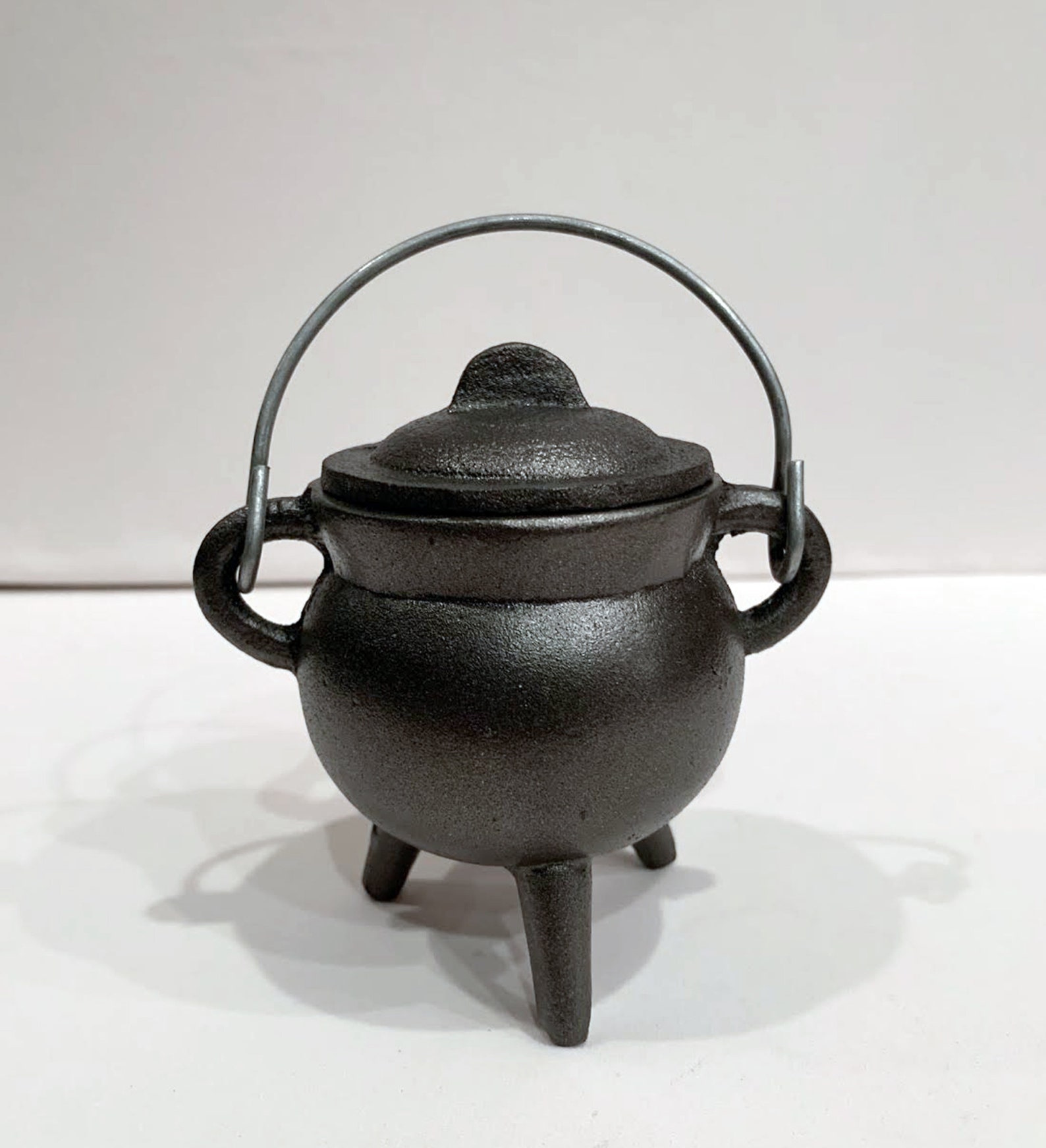 3.5 Mini Cast Iron Cauldron with Lid Ritual Incense Etsy