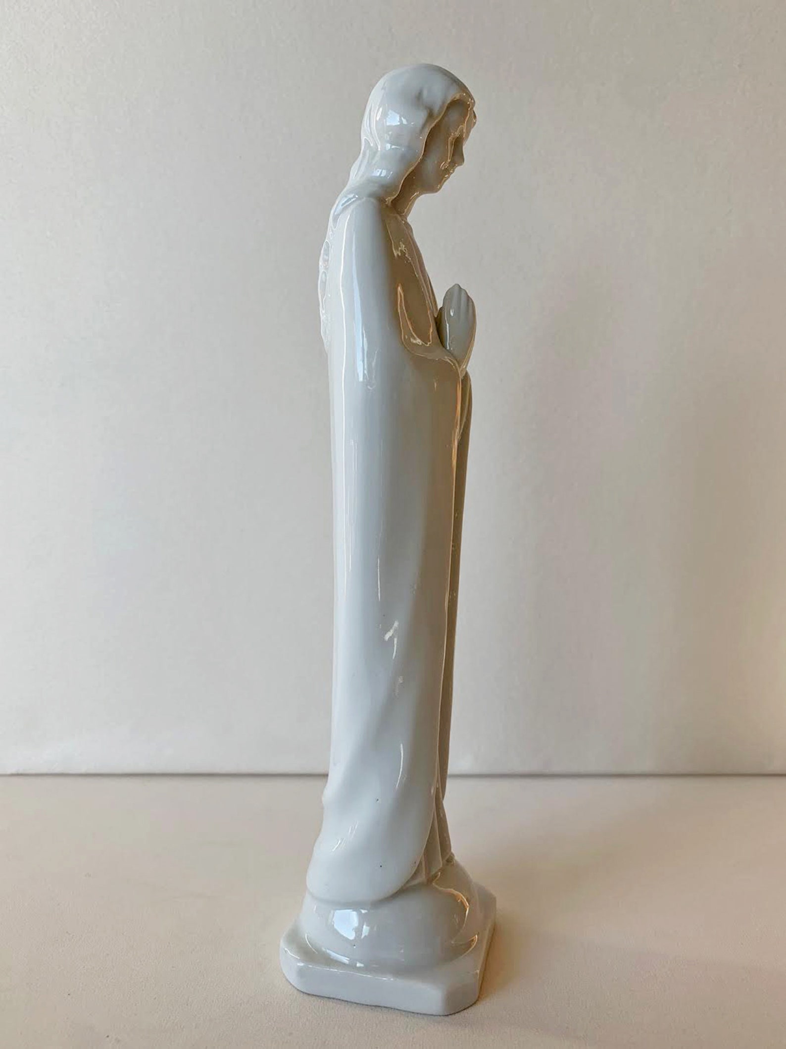 Porcelain Praying Mary Statue by Homco Virgin Mary Porcelain Etsy