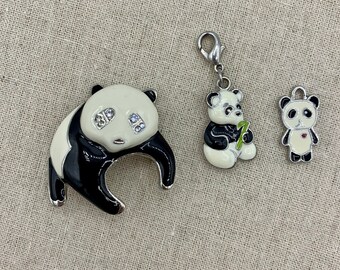 新素材新作 FOUR Small Perfect Vintage Panda Charms - 3D Webkinz アクセサリー